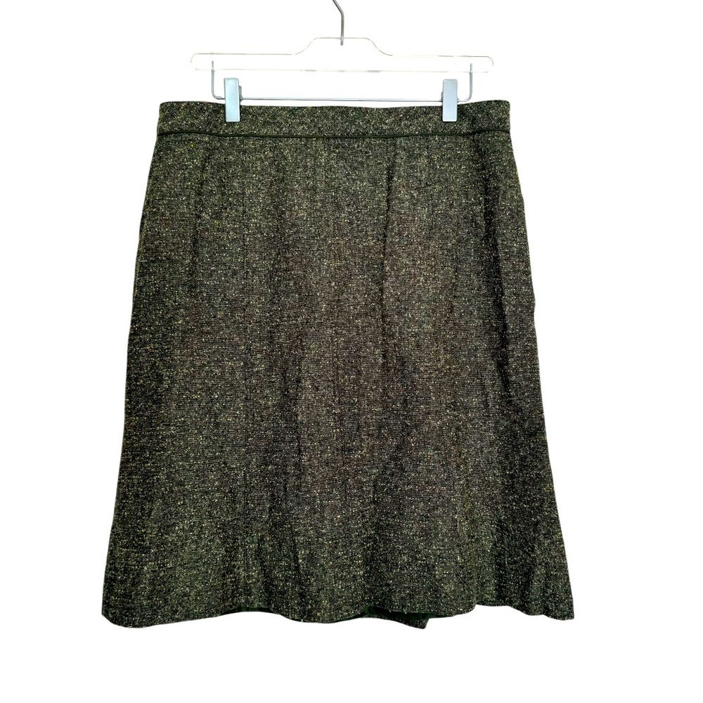 APT 9 Green Tweed Skirt Size 10 Vintage